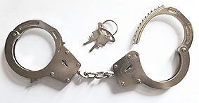 Chinese Leg irons/Oversize handcuffs with carrying bag 04CHLCO 